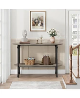 gaomon Entryway Table, 43.3" Console Table with Storage