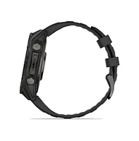 Garmin fenix 8 47mm, Amoled, Saphire, Carbon Gray Titanium Black, Black/Pebble Gray Band