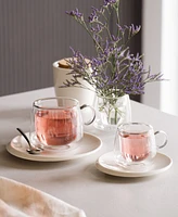 Villeroy & Boch Artesano Hot Cold Beverages Large Insulated Coffee Glass, Set of 2