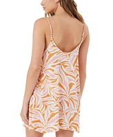 Roxy Juniors' Beachy Vibes Lace-Up Dress Swim Cover-Up