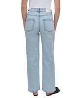 Dkny Jeans Women's High-Rise Tailored Wide-Leg