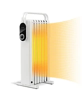 Sugift 1500W Electric Space Heater Oil Filled Radiator Heater with Foldable Rack