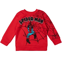 Avengers Boys Marvel Spider-Man Fleece Sweatshirt and Pants Set