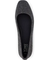 Toms Women's Briella Shimmer Twill Slip-On Ballet Flats