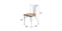 Slickblue 2-Piece High Back Dining Chairs with Metal Legs Elegant, Durable Seating for Any Room