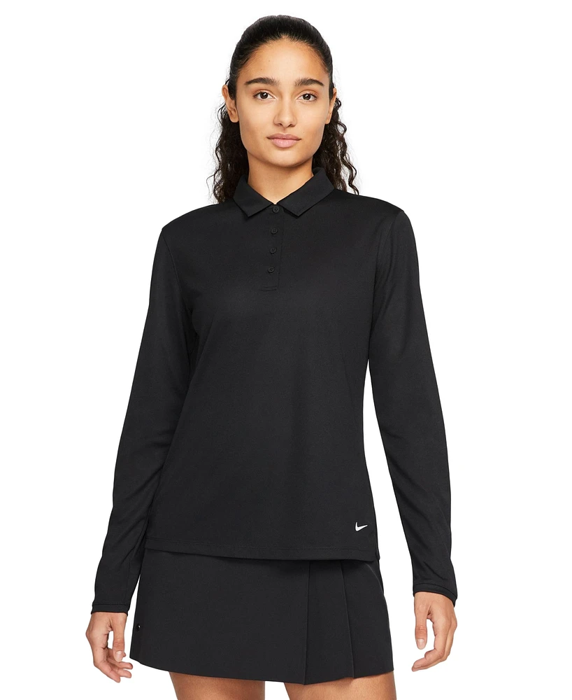 Nike Women's Dri-fit Victory Long-Sleeve Golf Polo