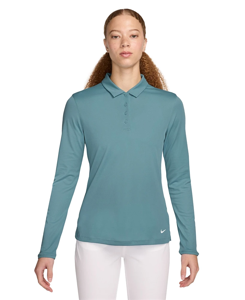 Nike Women's Dri-fit Victory Long-Sleeve Golf Polo