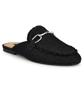 Nine West Women's Bivey Frayed Slip-On Mules