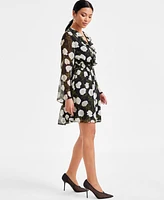 I.n.c. International Concepts Women's Ruffled Floral Smocked-Waist Dress, Exclusively at Macy's