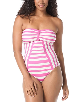 Coco Reef Women's Posh Striped One Piece Swimsuit