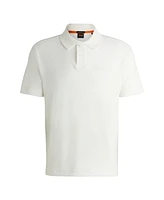 Boss by Hugo Boss Men's Mixed-Technique Logo Polo