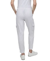 Dkny Sport Women's Studded-Logo Cargo Joggers