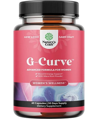 Nature's Craft G-Curve Advanced Formula Capsules for Women, Butt and Breast Enhancement Pills, Body Sculpting Curves Capsules, Nature's Craft, 60ct