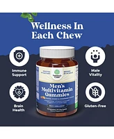 Nature's Craft Men's Multivitamin Gummies with Orange, Cherry & Strawberry Flavors, Gummies with Zinc and Biotin for Immune Support and Energy, Nature