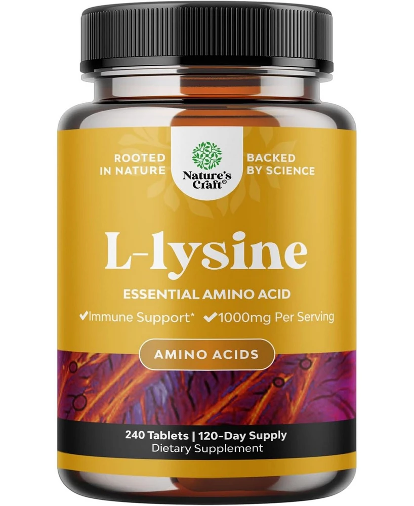 Nature's Craft Lysine Tablets, Nature's Craft, 240ct