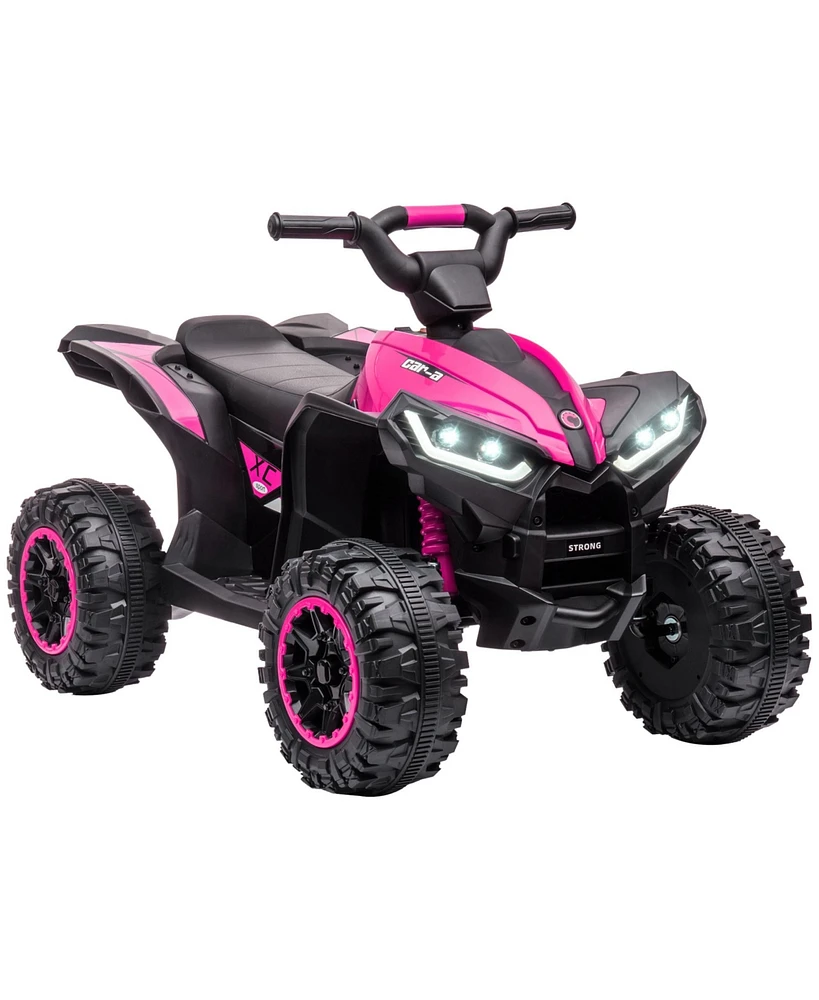 Aosom 12V Kids Atv Quad Car with Forward & Backward Function