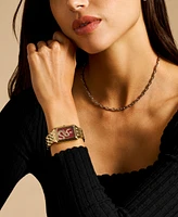 Fossil Women's Raquel Three-Hand Date Gold-Tone Stainless Steel Watch, 26mm