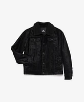 Boy's Faux Suede Ranger Jacket With Shearling Lining