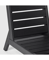 WestinTrends Outdoor Hdpe Deep Seating Modular Armless Patio Chair with Cushions