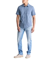Men's Sagrino Relaxed-Fit Button-Down Utility Shirt
