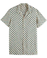 Scotch & Soda Men's Regular-Fit Geo-Print Button-Down Camp Shirt