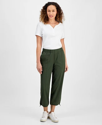 Style & Co Petite Techy Ankle Pants, Exclusively at Macy's