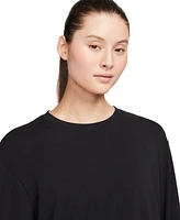 Nike Women's One Relaxed Dri-fit Long-Sleeve Crewneck Top