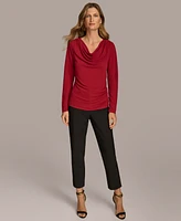 Donna Karan New York Women's Draped Long-Sleeve Top