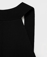 Mango Women's Open-Back Knitted Dress