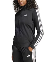 adidas Women's Tricot 3-Stripes Track Jacket
