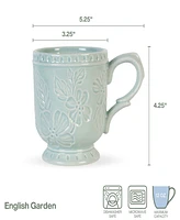 Fitz and Floyd English Garden Mugs, Set of 4