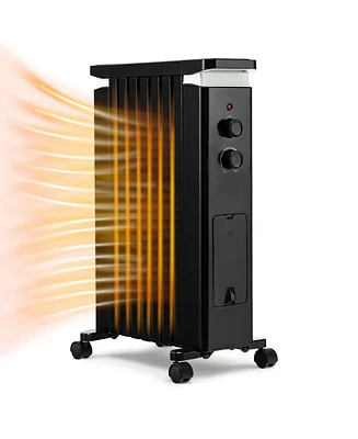 Gouun 1500W Portable Oil Filled Radiator Heater with 3 Heat Settings