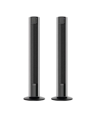 Lasko XtraAir 48 In. Tower Home Fan Air Ionizer with Remote Control (2 Pack)