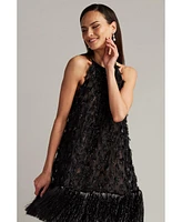 Tadashi Shoji Women's Prima Sequin Tulle Trapeze Mini Dress