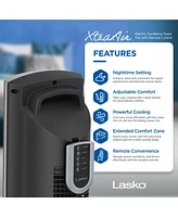 Lasko XtraAir 48 Inch 3 Speed Electric Oscillating Tower Fan with Remote Control