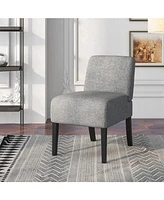 Gouun Upholstered Living Room Chair with Rubber Wood Legs
