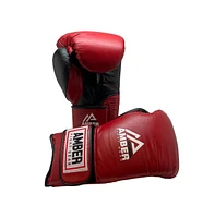 Amber Sports Renegade v1.0 Pro Hook & Loop Leather Boxing Gloves, Durable, Ideal for Sparring & Heavy Bags, Superior Shock Absorption & Ventilation