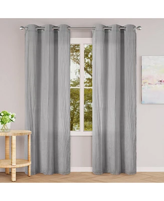 Awesome Home Madison Pinch Pleat Single Curtain Panel with Hooks and Rings