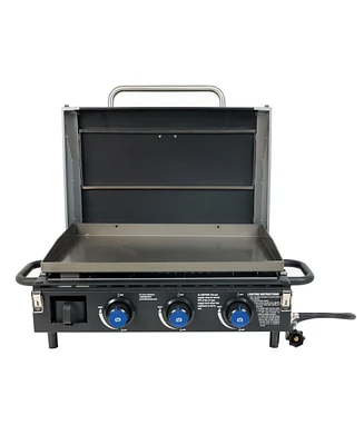 Razor 34.5" 3 Burner Portable Tabletop Griddle for Backyard Cooking and Camping