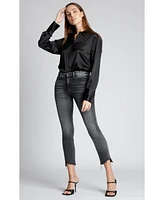 Black Orchid Denim Women's Olivia Slant Fray Jean