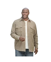 KingSize Big & Tall Solid Double-Brushed Flannel Shirt