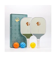 Helios Beginner Pickleball Paddle Set - Slate x Misty