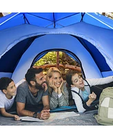 Gouun 2-in-1 4 Person Instant Pop-up Waterproof Camping Tent