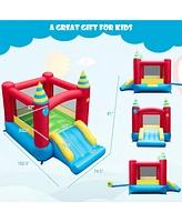 Gouun Kids Inflatable Bounce Castle Excluded Blower