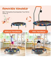 Gouun 36 Inch Mini Trampoline with Colorful Led Lights and Bluetooth Speaker