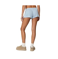 Edikted Women's Keely Pointelle Shorts