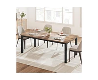 gaomon Industrial Dining Table for 68 People,78.7" Long Kitchen Table, Wood Dining Table, Kitchen & Dining Room Table,Rectangle Dining Room Table for