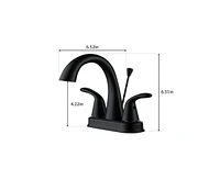 Casainc Drop-In 2-handle Bathroom Faucet with Drain Assembly