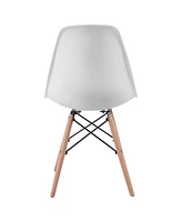 Gouun Set of 2 Mid-Century Modern Dsw Dining Side Chair