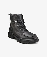 Karl Lagerfeld Paris Men's Pebble Grained Leather Apron Toe Work Boot